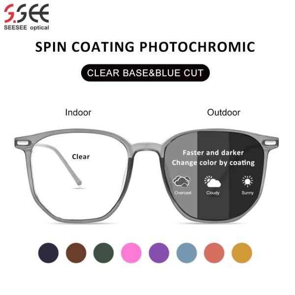 SEESEE Optical Spin Coated Photochromic Lens